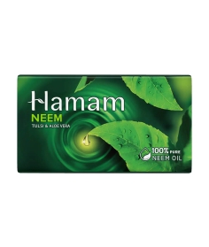 Hamam Neem, Tulsi & Aloe Vera Soap, 100% Pure Neem Oil, 100 g